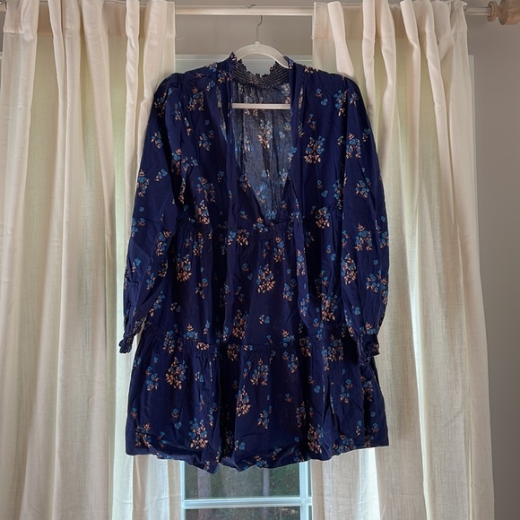 Free People Floral Dress with back tie - Picture 2 of 4